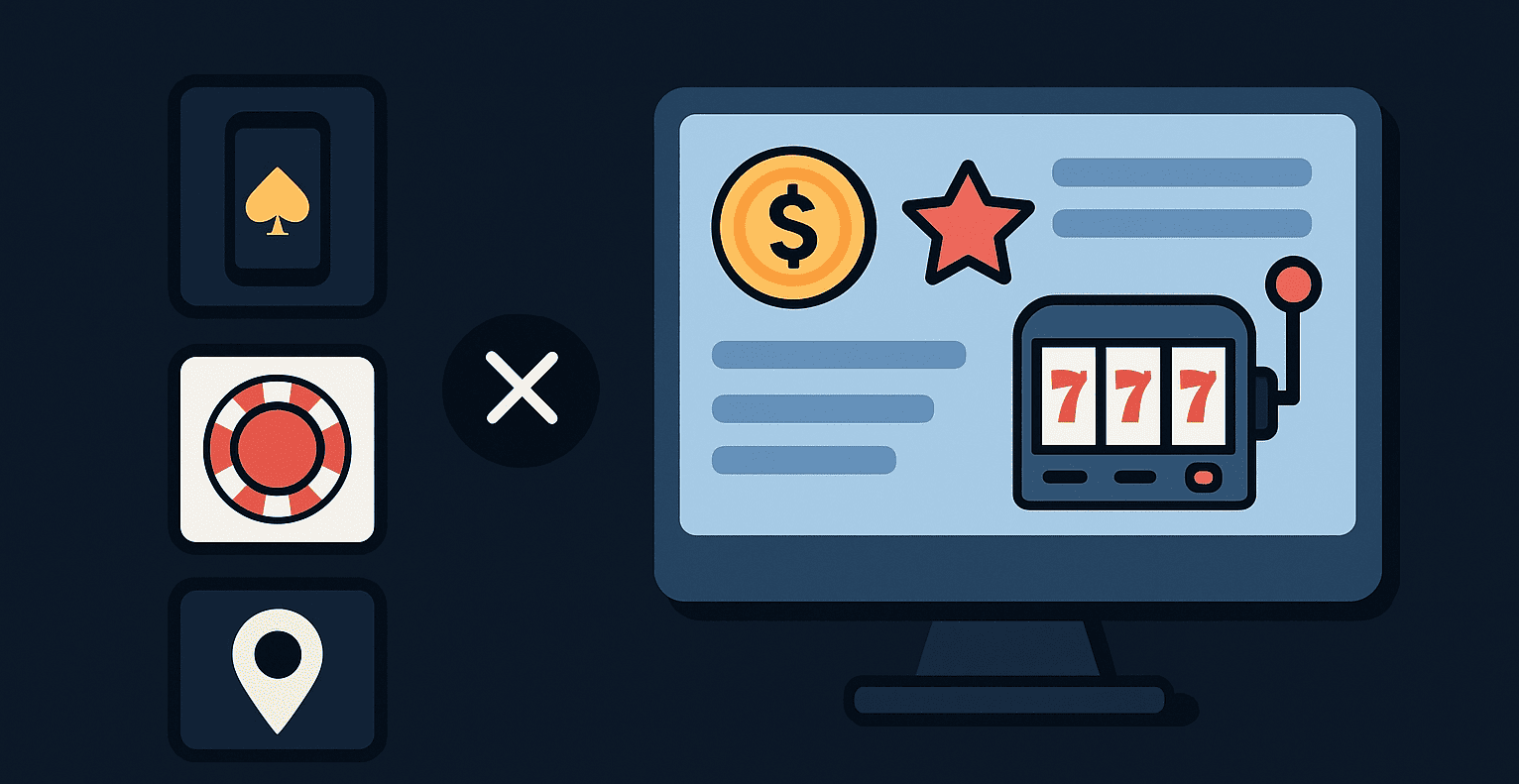 Compare UK casino apps, new casinos, blacklisted sites and exclusive casino bonuses in one clean dashboard